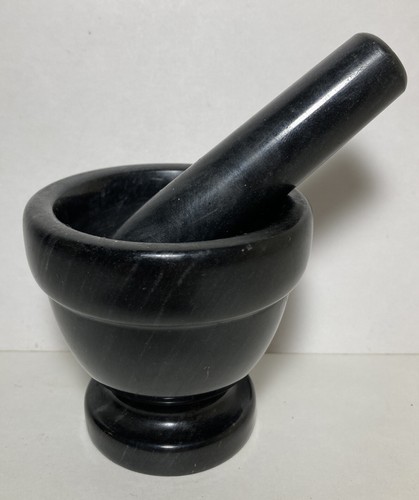 Marble granite mortar - &, pestle