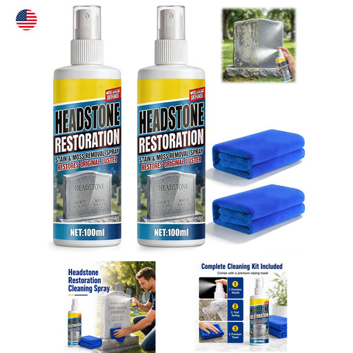 Headstone restoration cleaner - headstone,